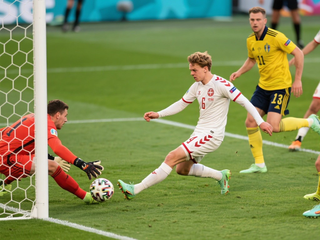 达姆斯高精准传中,卢克·肖不幸乌龙 达姆斯高在门前选择横传而非直接射门,体现